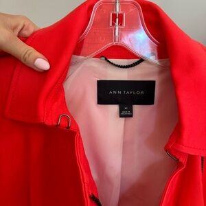 Red trench coat